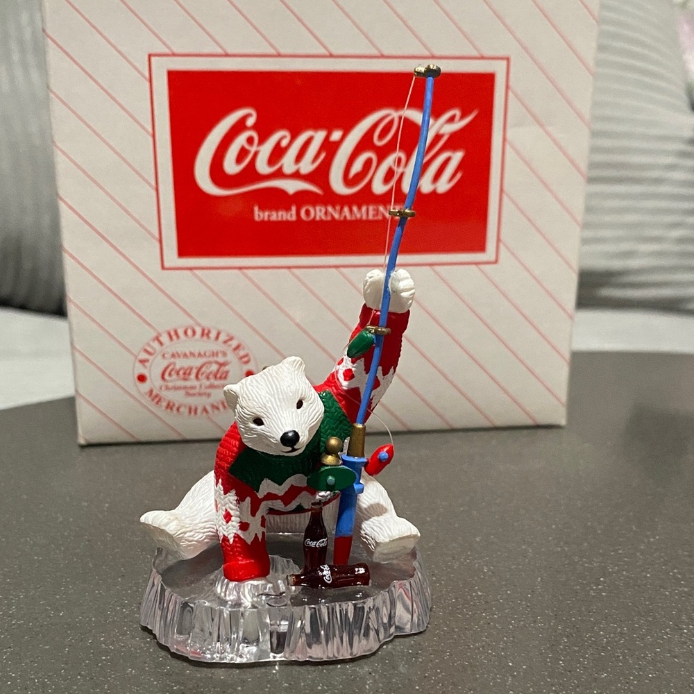 Coca-Cola Festive Polar Bear with Fishing Rod